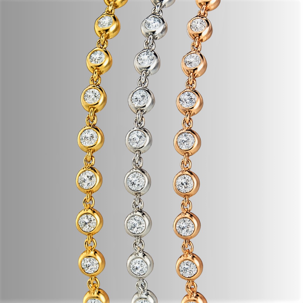 Collana con Castoni a Cipollina in Moissaniti