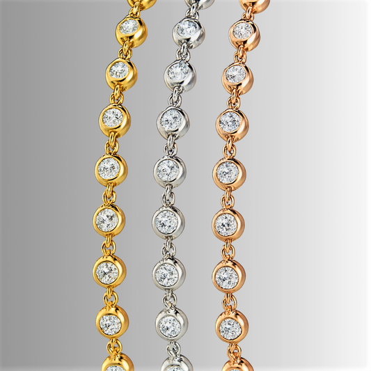 Collana con Castoni a Cipollina in Moissaniti