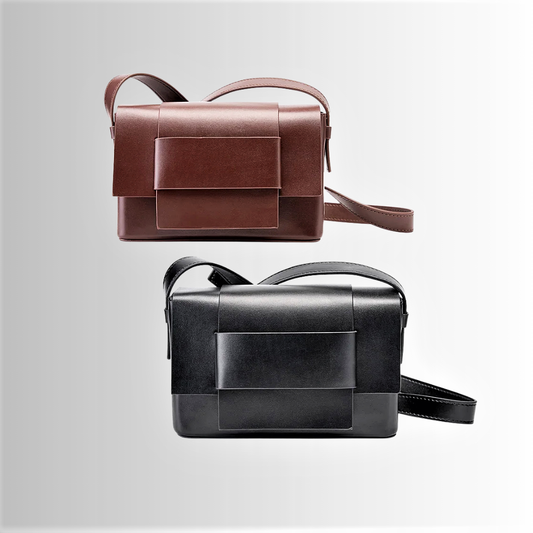 Mini Bag Rettangolare in Pelle di Vitellino