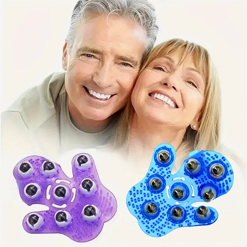 Guanto Anti Cellulite con 9 sfere rotanti in acciaio medicale