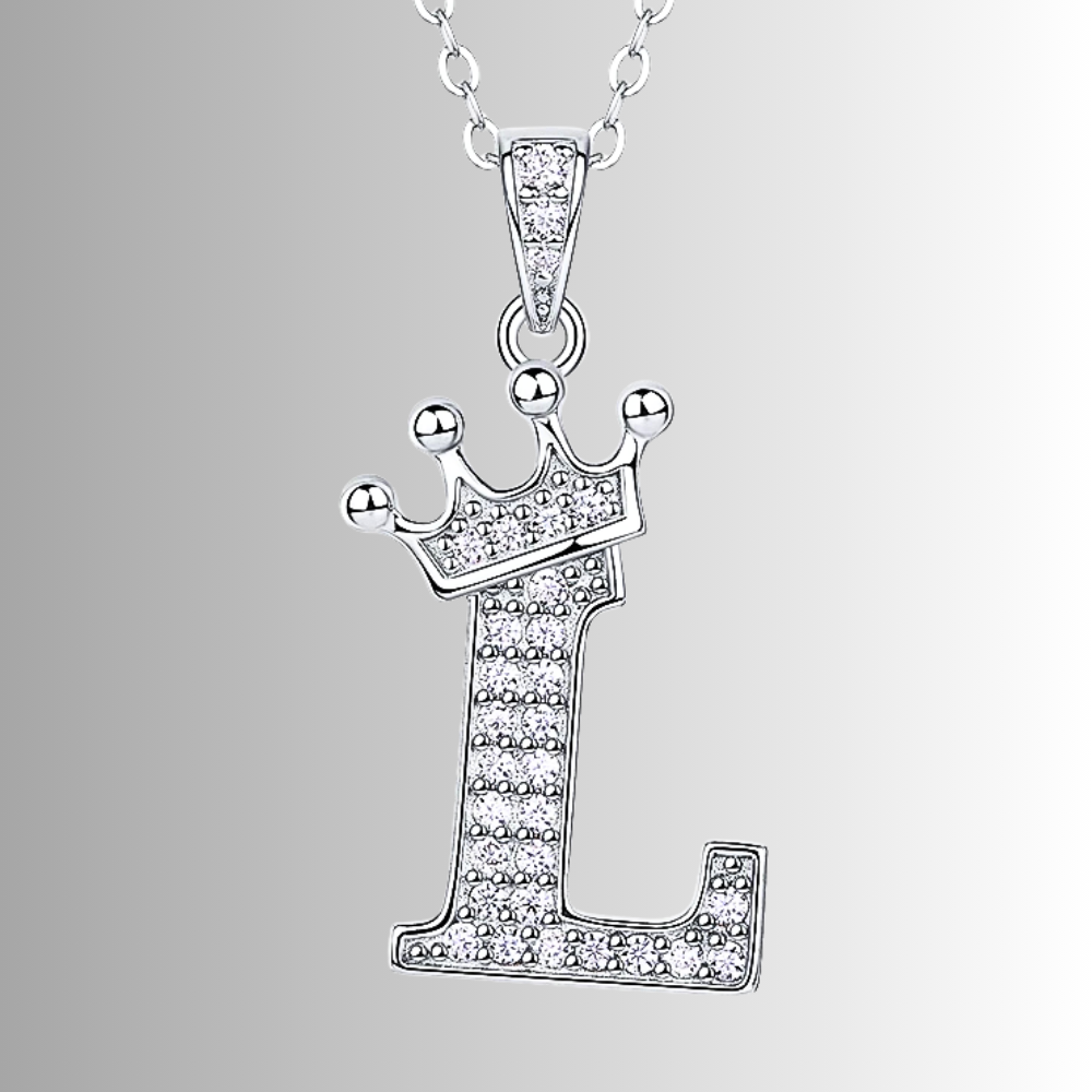Collana con Iniziali in Moissanite