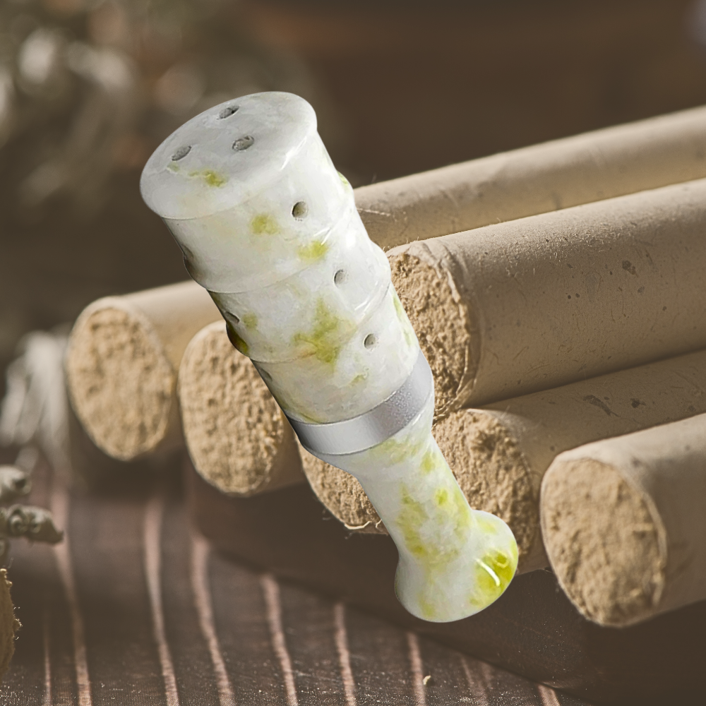 Braciere per Moxibustione in Giada Naturale