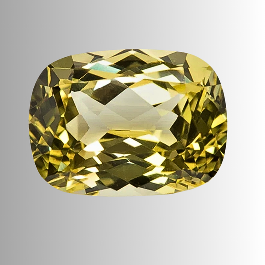 Zaffiro Giallo Lab Grown Taglio Cuscino Allungato