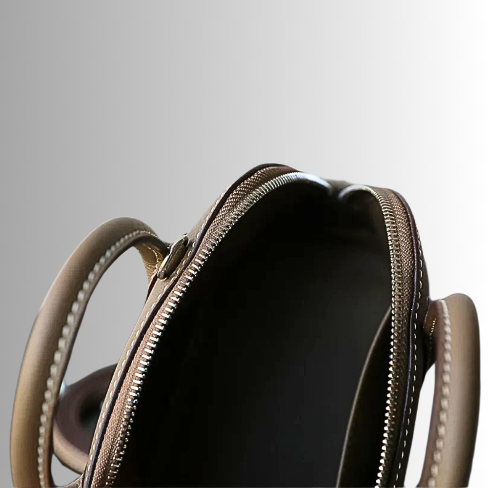 Borsa in Fiore di Pelle Goffrata