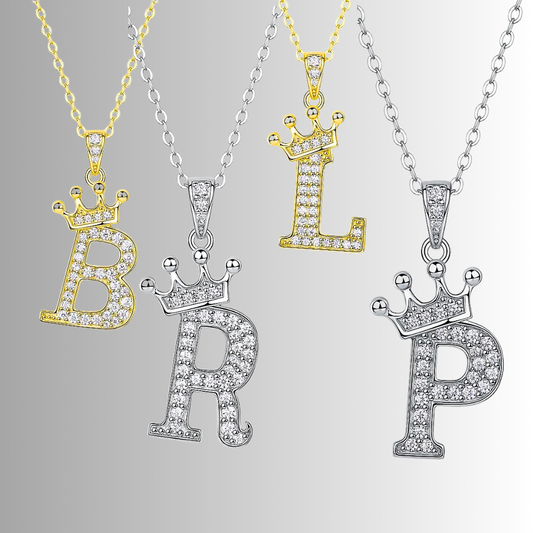 Collana con Lettere dell'Alfabeto in Moissanite D Color VVS1 Certificata