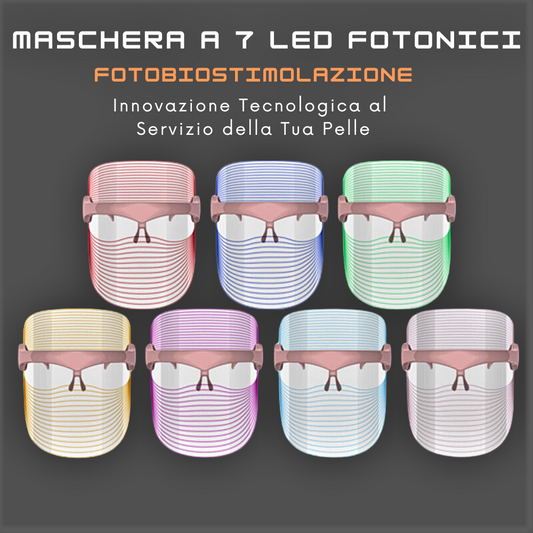 Maschera a 7 LED Fotonici