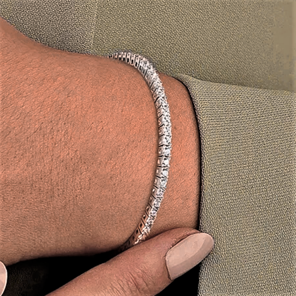 Bracciale Tennis con Moissaniti da mm 2.00