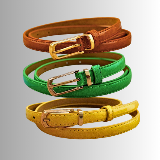 Cinturón Micro Patentado Un Toque de Color para Tus Conjuntos Casuales
