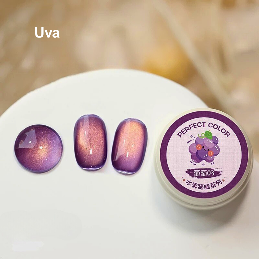 Smalti Gel Glitterati ad Effetto Olografico "Occhio di Gatto"