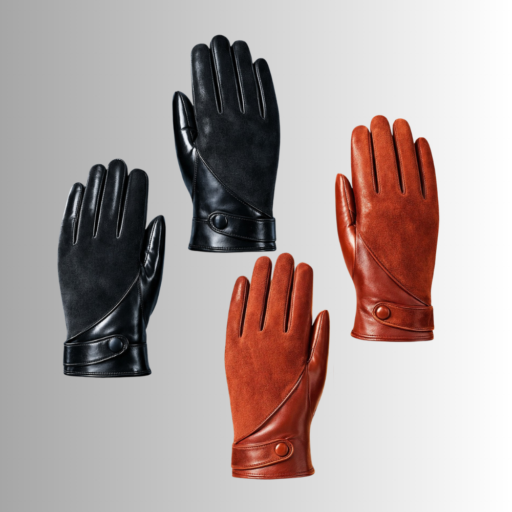 Guantes de piel de oveja para pantalla táctil