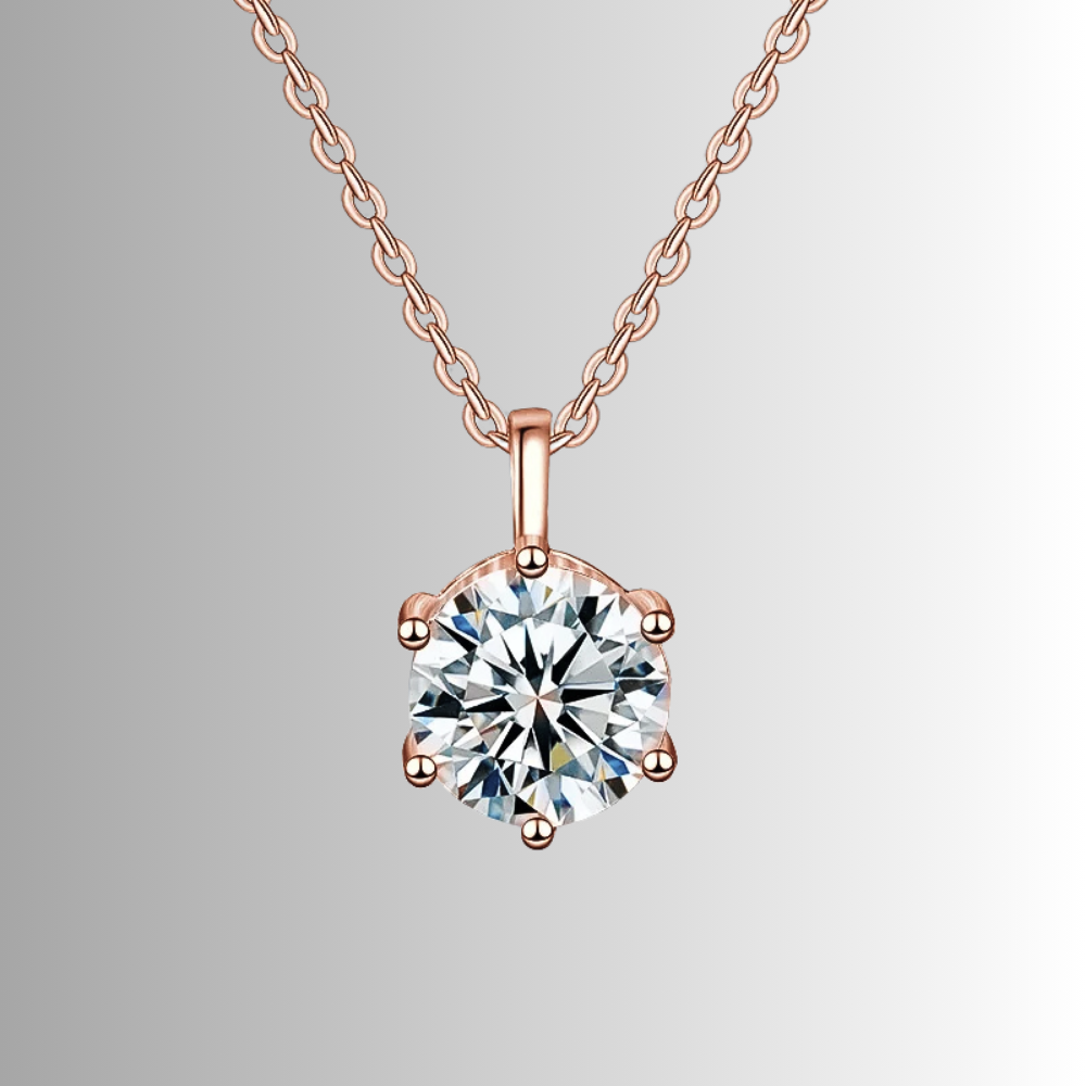 Collana con Ciondolo in Moissanite