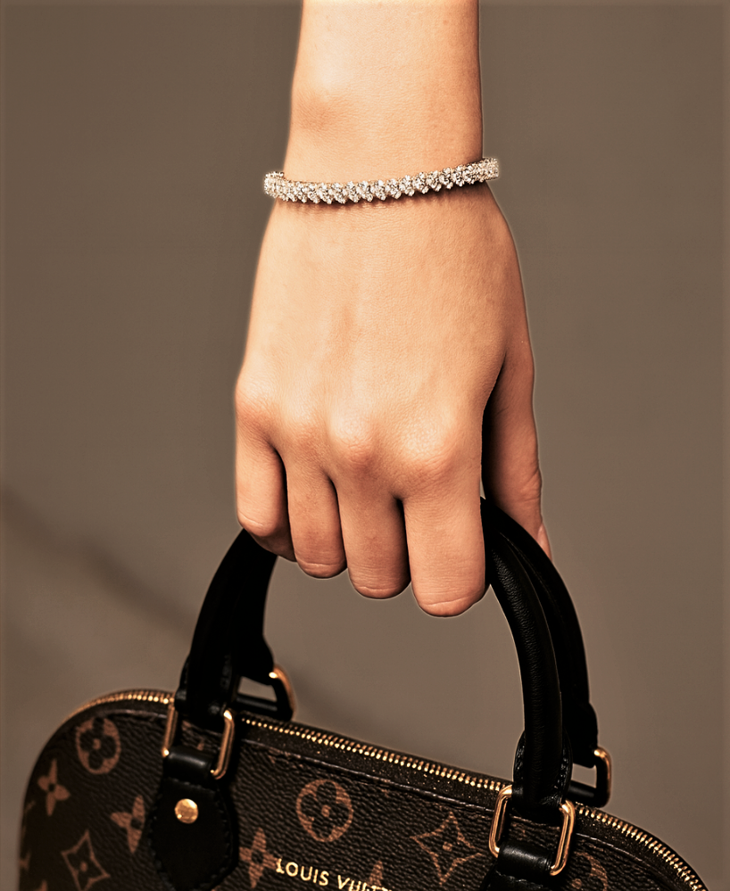 Bracciale a 3 File sfalsate di Moissaniti