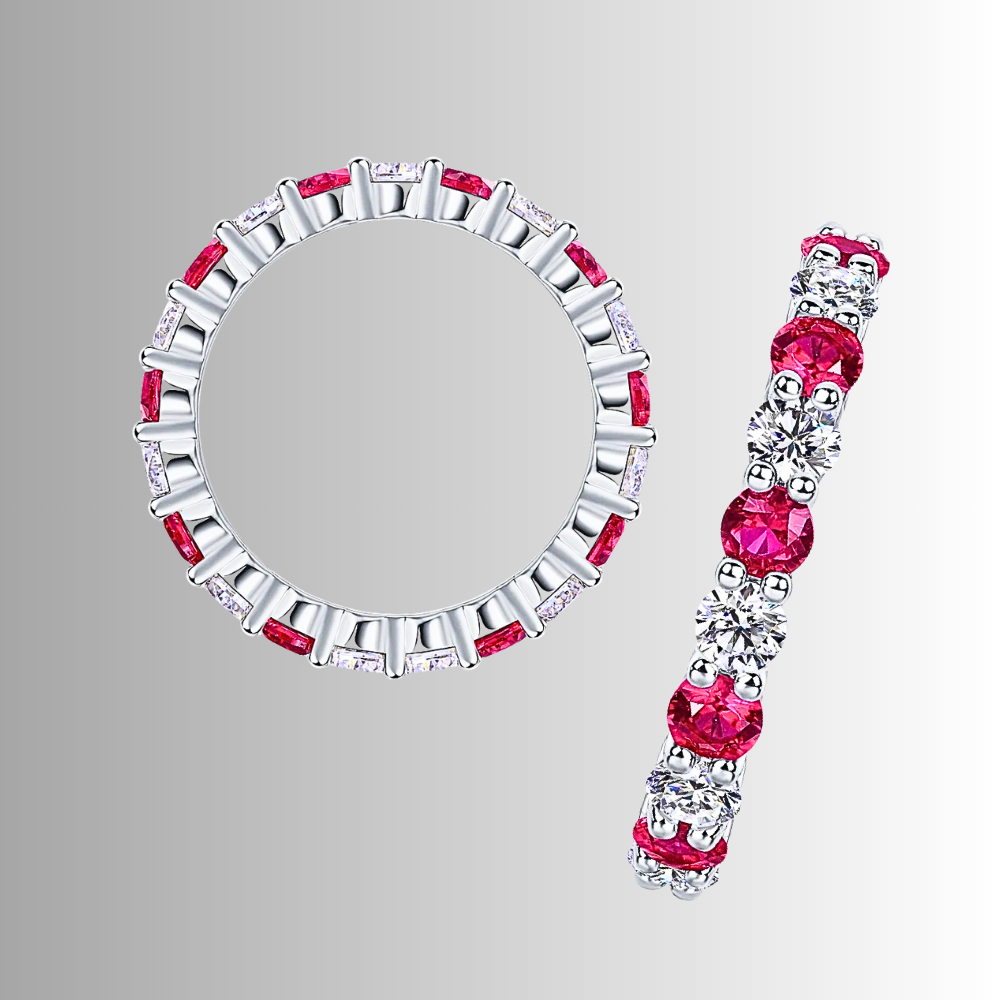 Eternity con Moissaniti Bicolore da mm 3,00