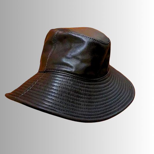 Cappello a Tesa Larga in Pelle d'Agnello