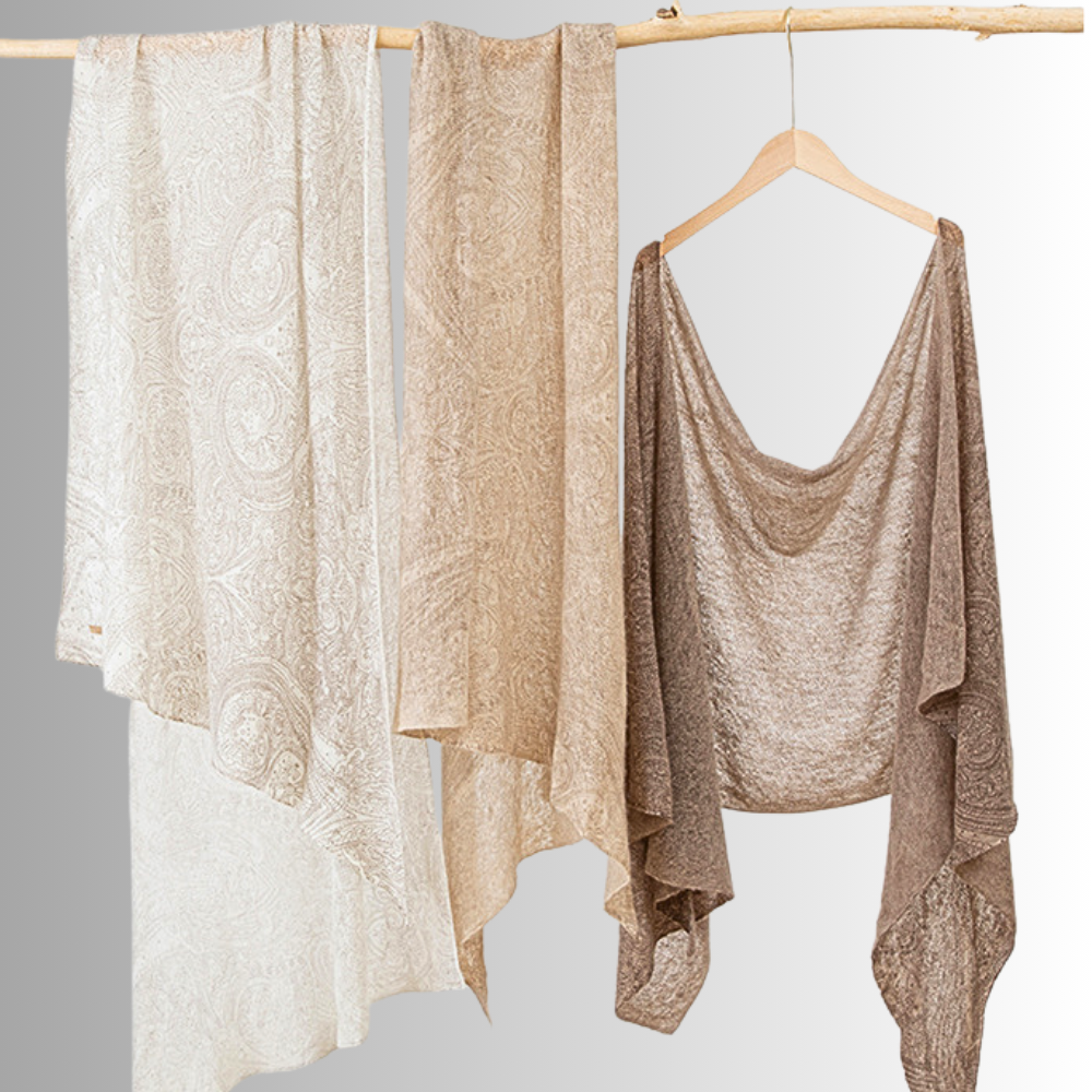 Sciarpa in Puro Cachemire Jacquard