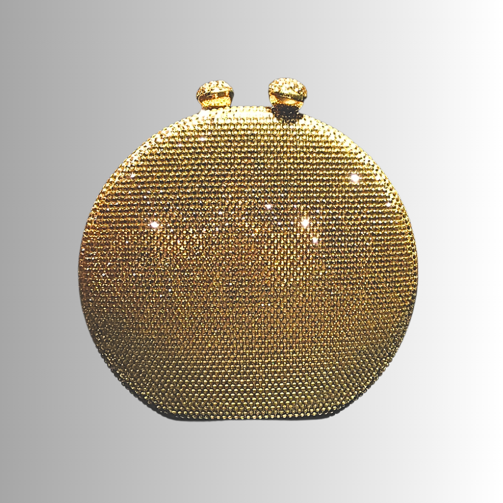 Clutch Rotonda con Cristalli